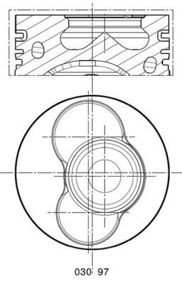 MAHLE 0309702 Motor Piston Segman (81.51mm 0.50 (5 Silindirli Motorun 1. 2. Pistonlari) Transporter T5 03>09 Touareg 03>10 2.5tdi (130/163/174 Ps) Axd Axe Bac Blj Blk 03>10